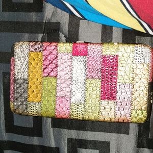 Vintage Patchwork Hinge Wallet